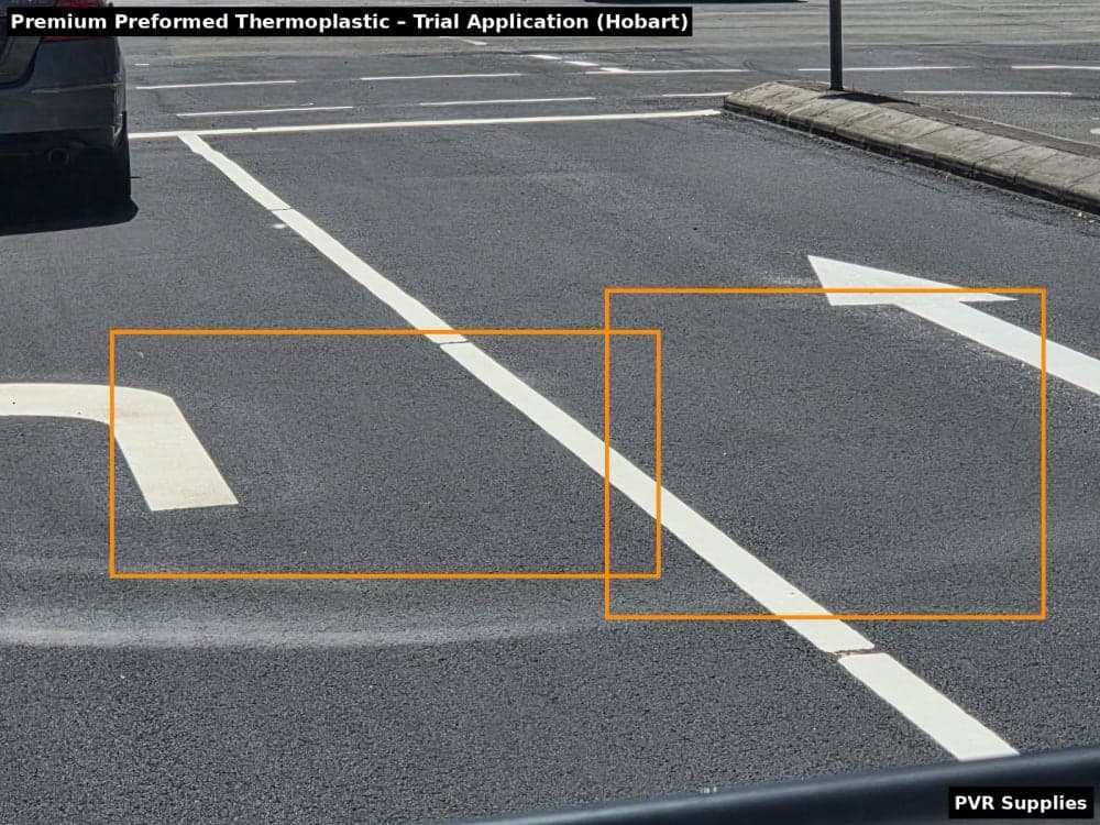 Premium Quality Preformed Thermoplastic Supplied for Major Hobart Intersection Upgrade - project photo 3