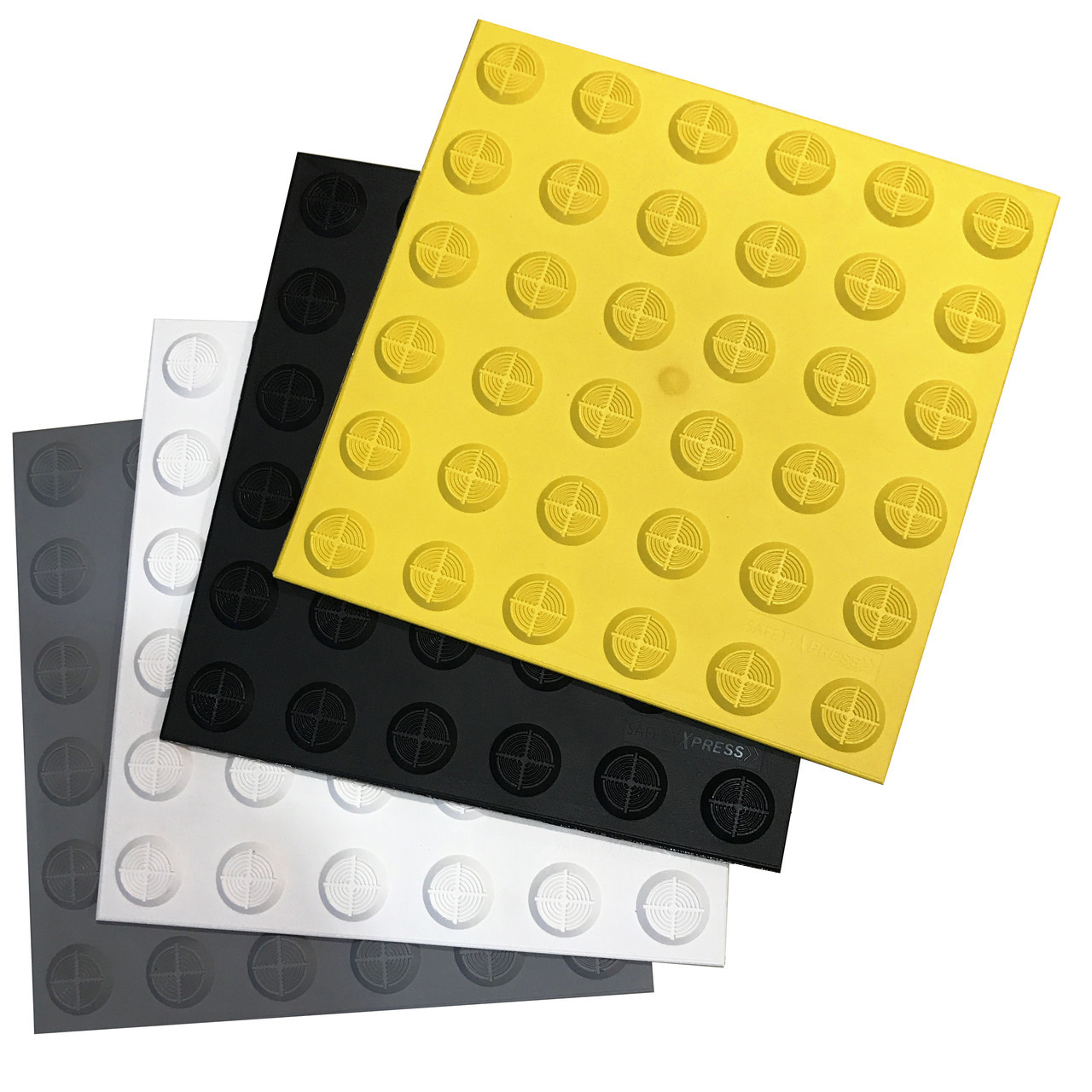 Rubber Tactile Hazard Tiles - Durable & Slip-Resistant